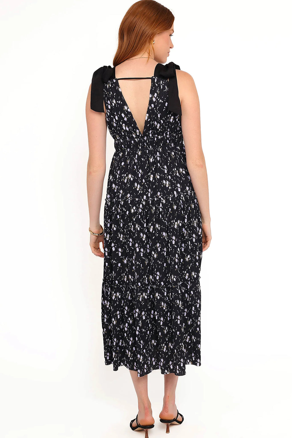 Adeline Maxi Dress - Black Floral