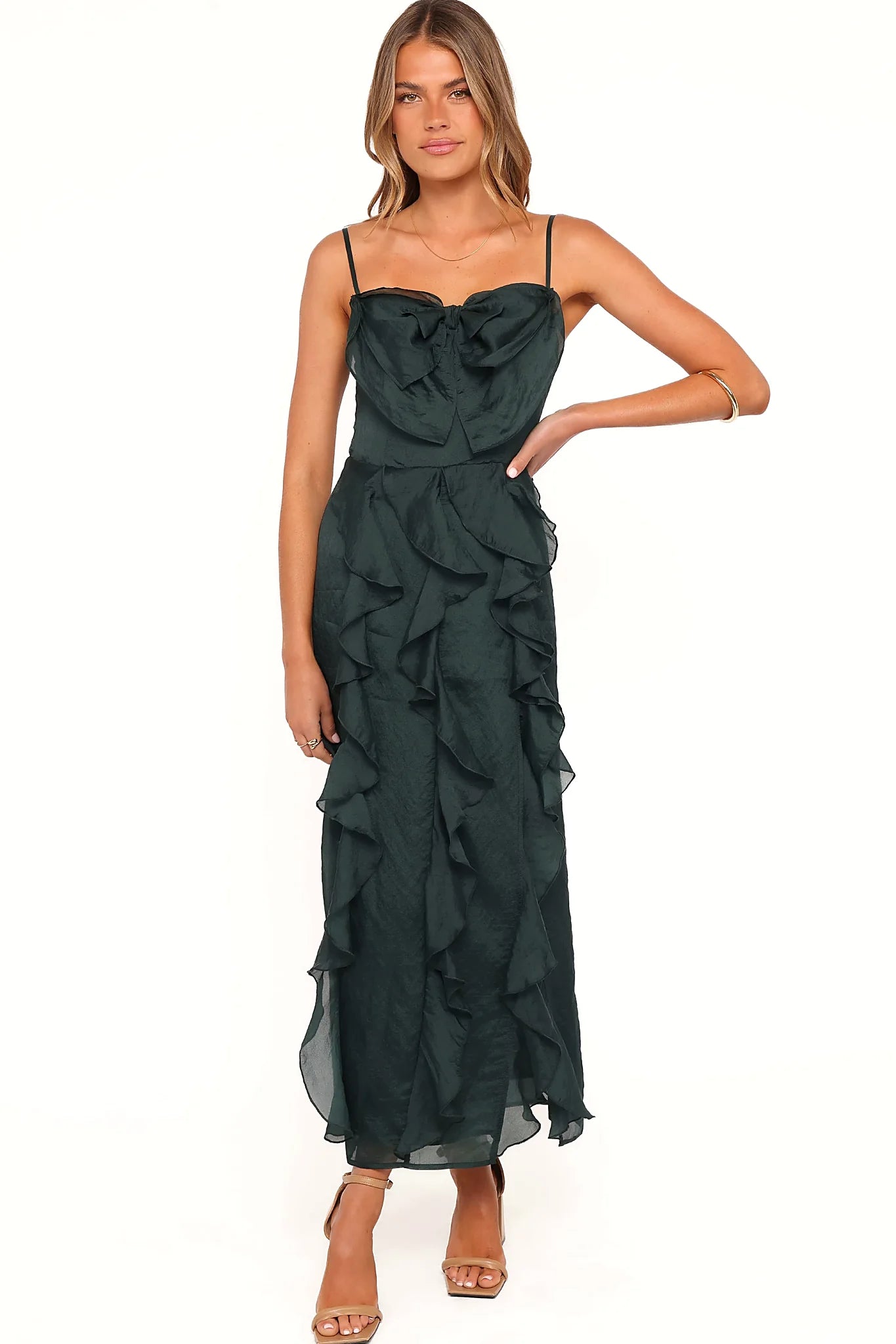 Adelyn Midi Dress - Emerald