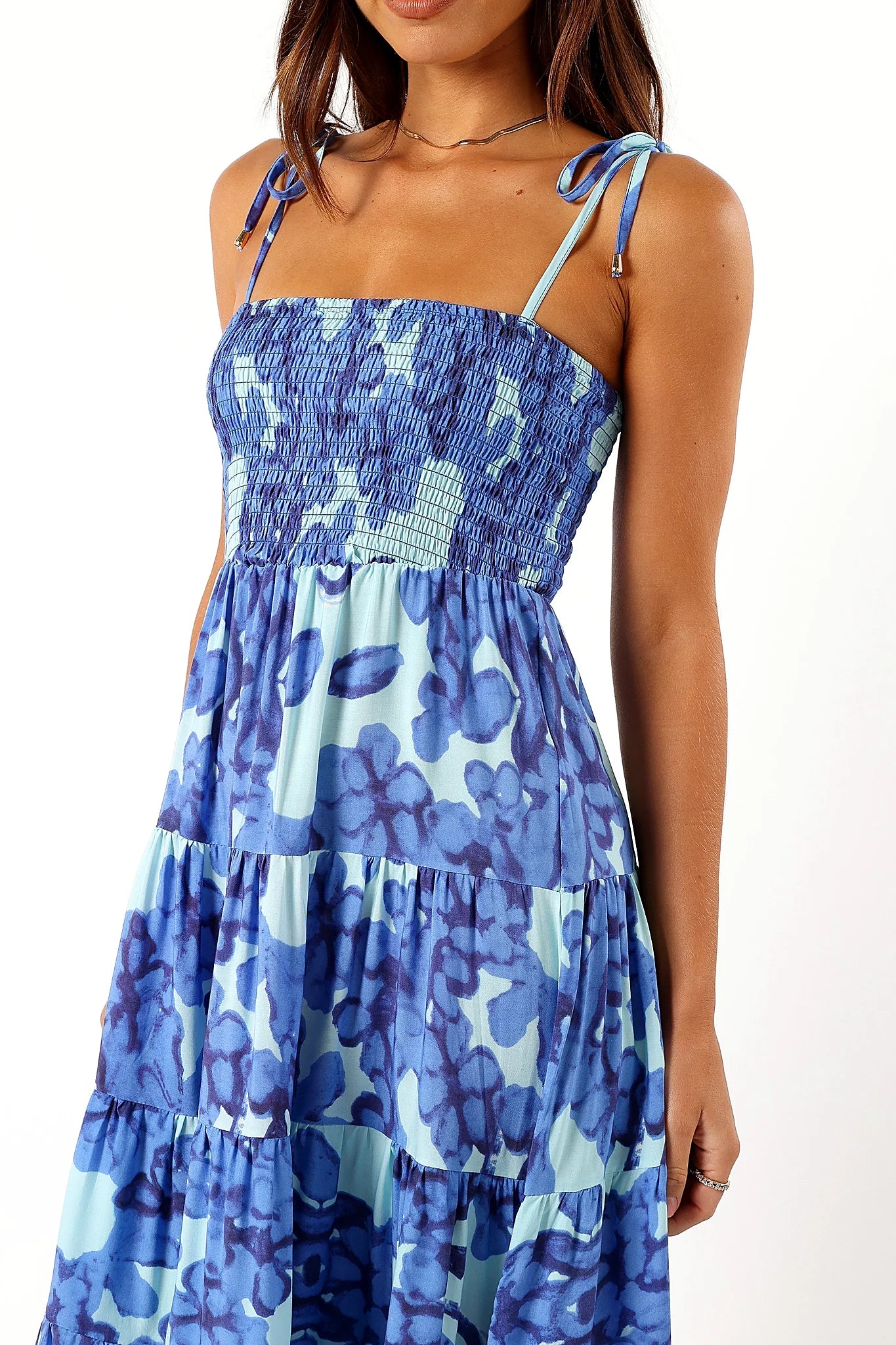 Amarie Midi Dress - Blue