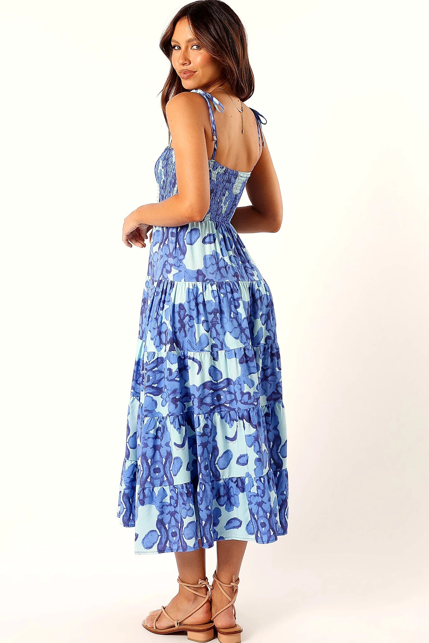 Amarie Midi Dress - Blue