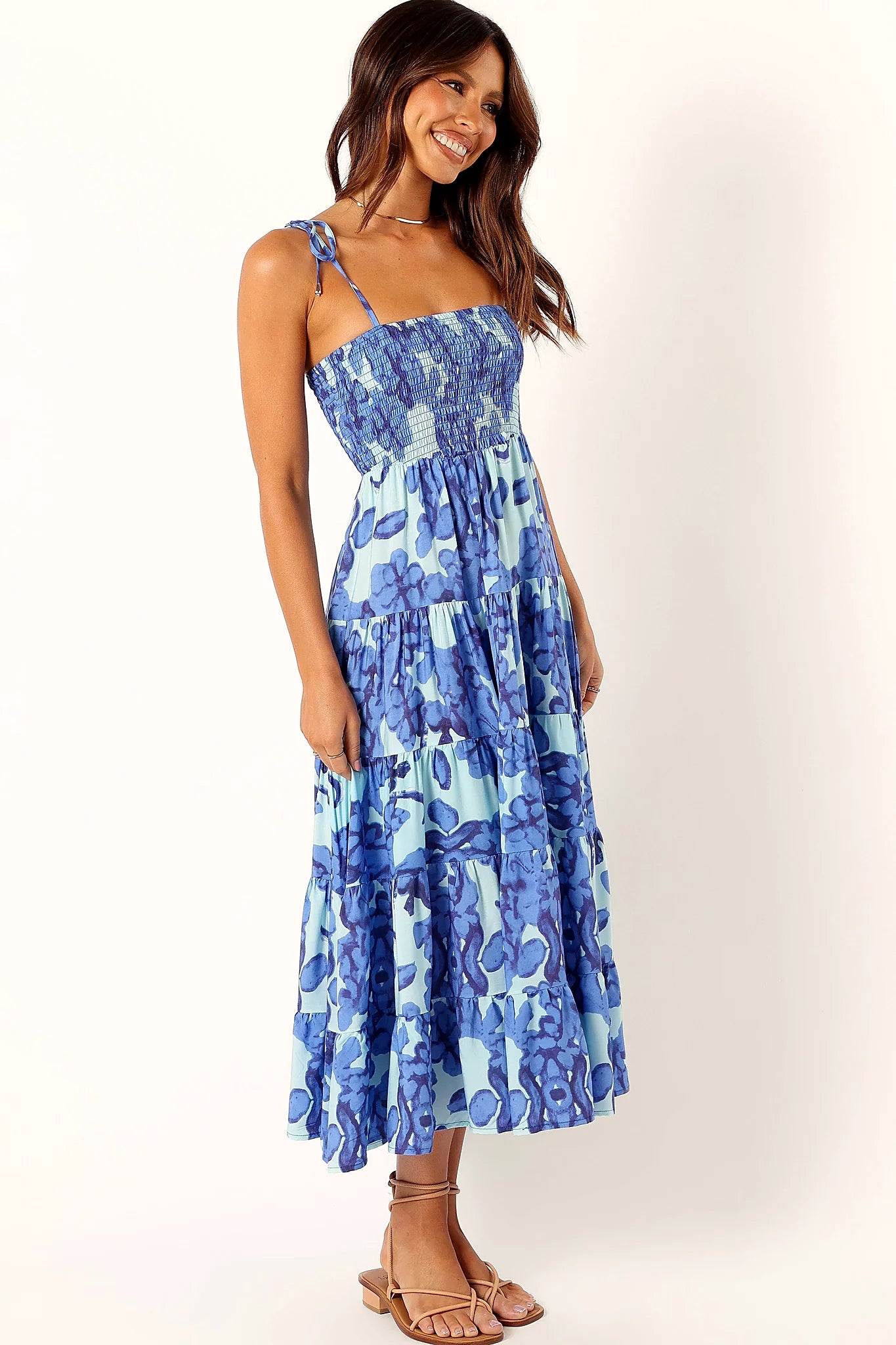 Amarie Midi Dress - Blue