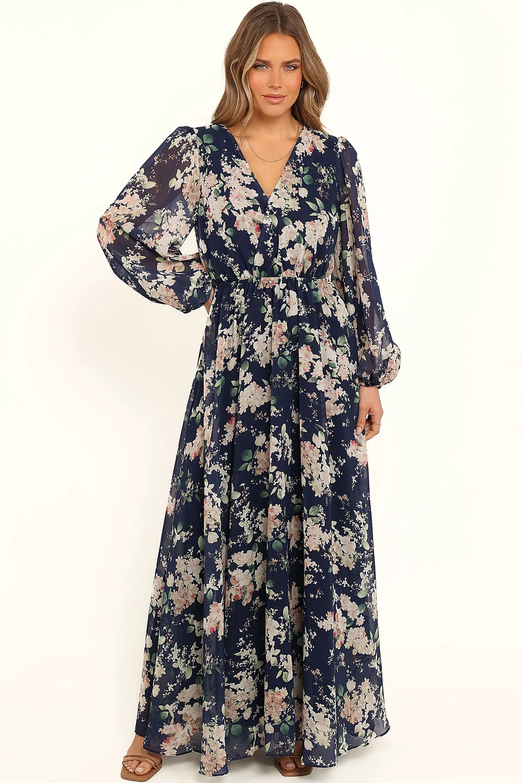 Anisa Maxi Dress - Navy Floral