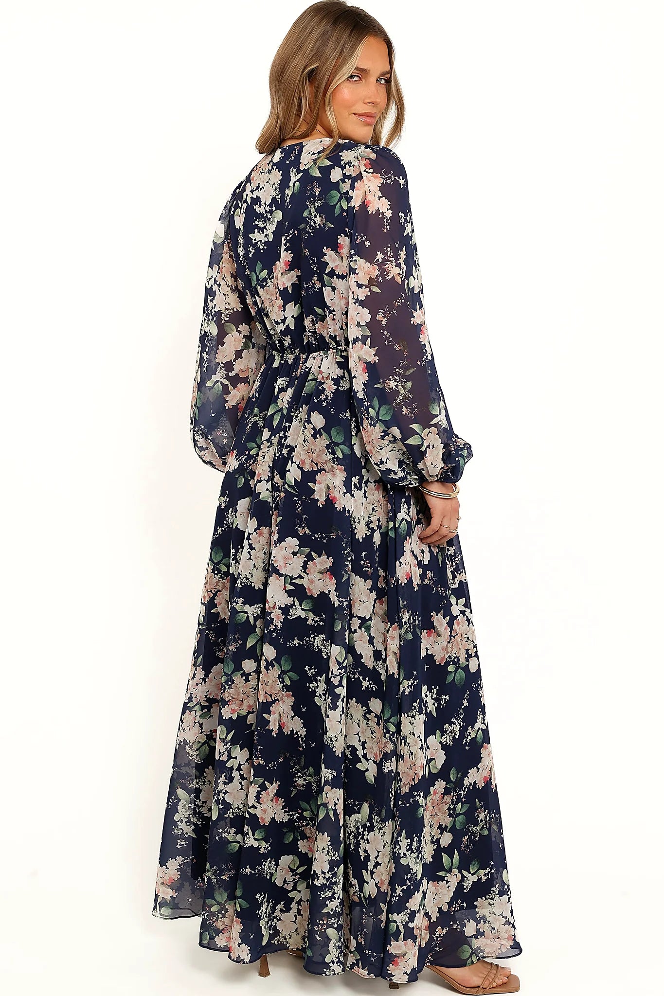 Anisa Maxi Dress - Navy Floral