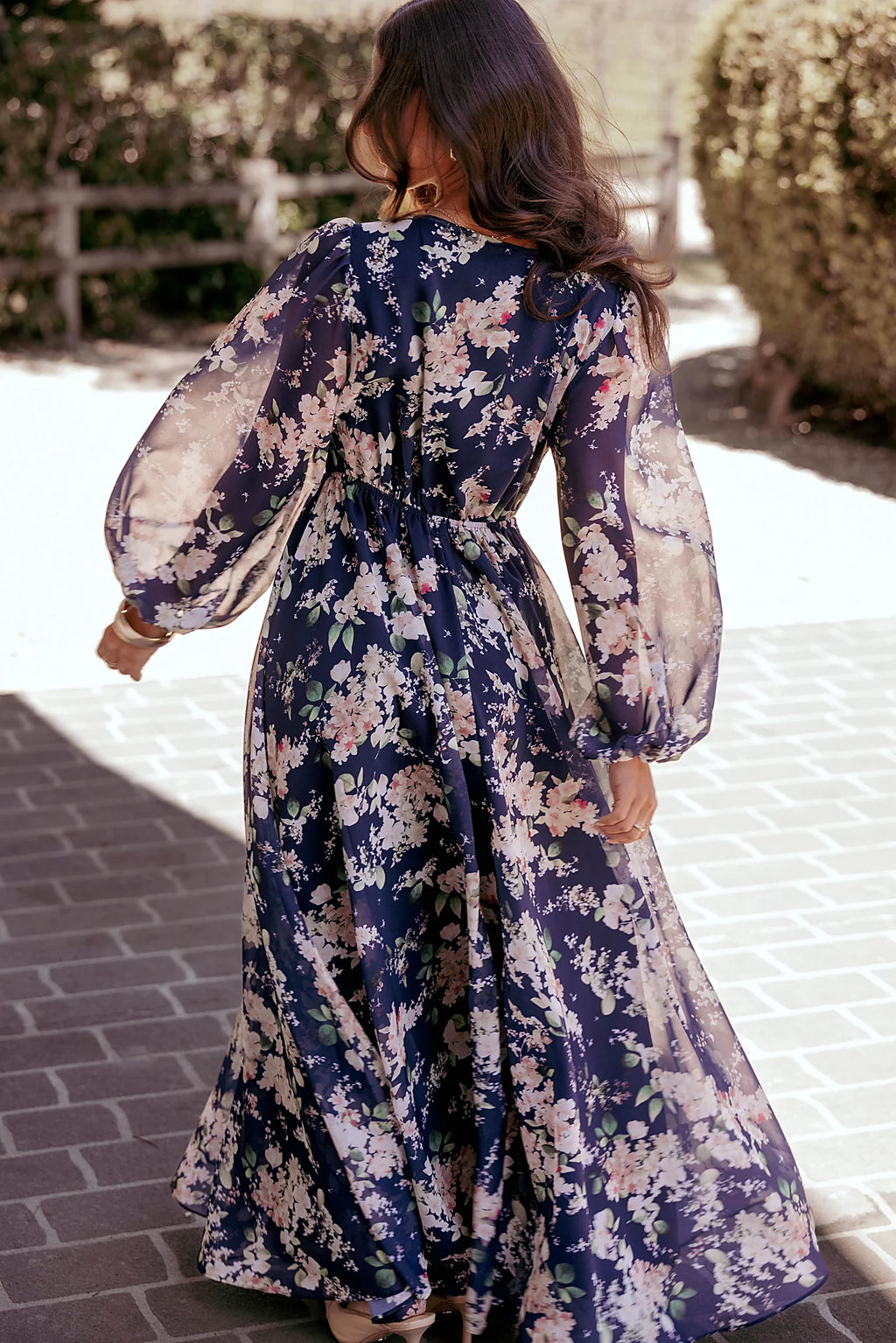Anisa Maxi Dress - Navy Floral
