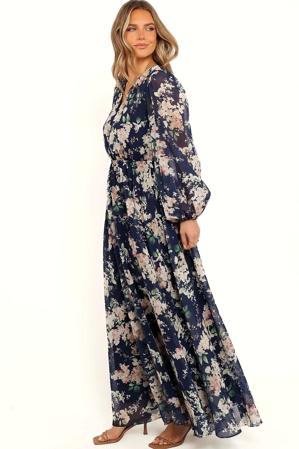 Anisa Maxi Dress - Navy Floral