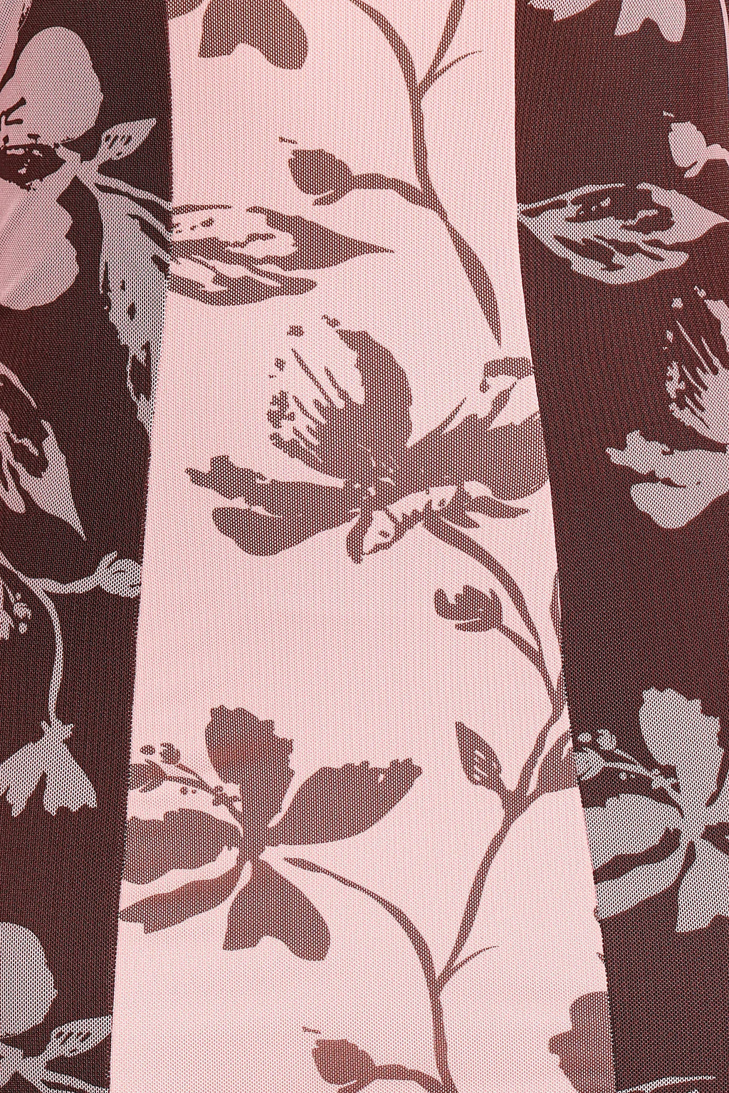 Bellatrix Spliced Maxi Dress - Pink Brown Floral