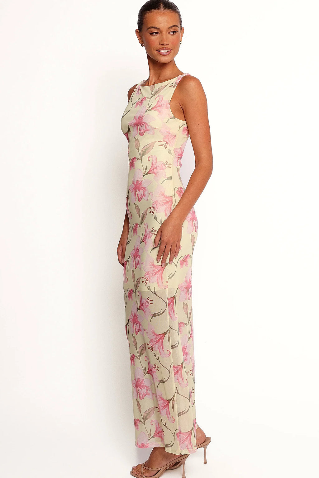 Brissa Maxi Dress - Yellow Floral