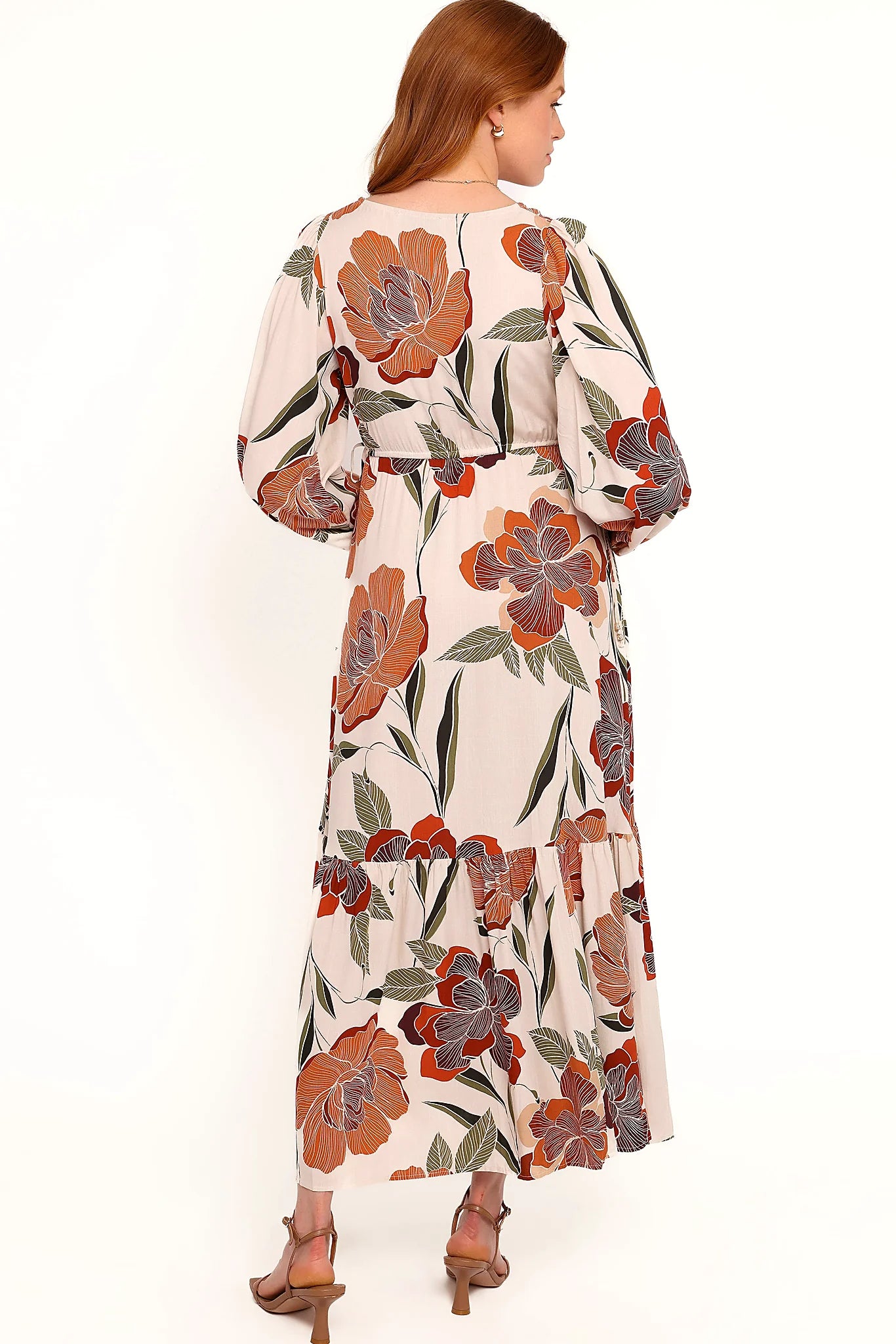 Cerwin Midi Dress - Fall Floral
