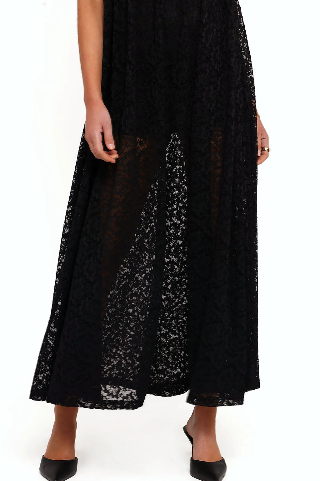 Davina Maxi Dress - Black Lace