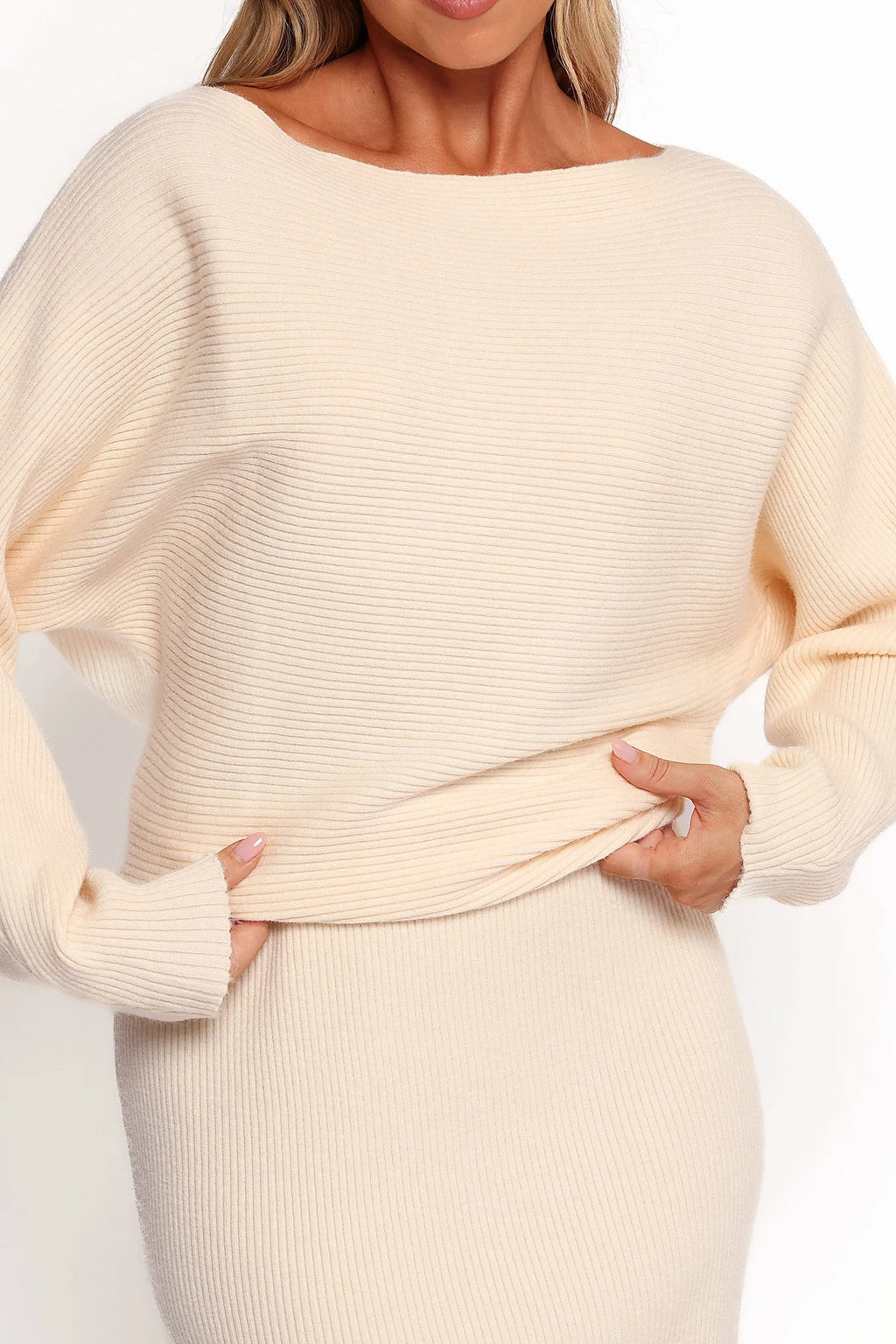 Duncan Knit Dress - Cream