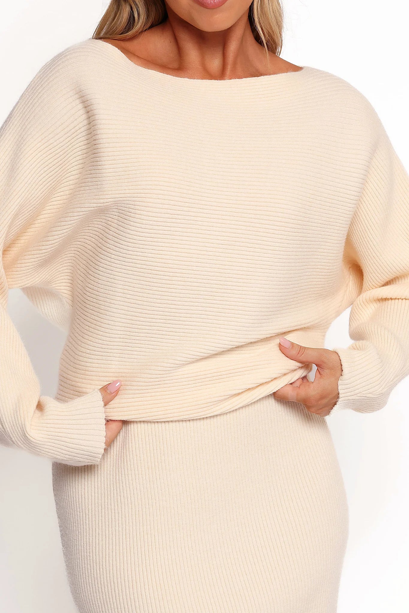 Duncan Knit Dress - Cream