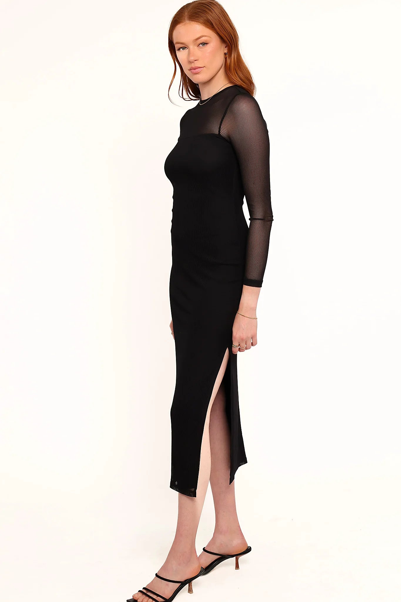 Famille Midi Dress - Black