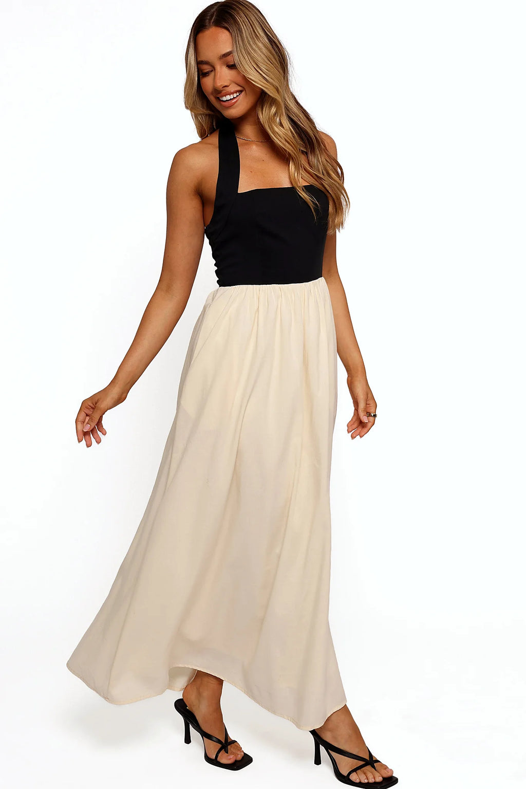 Jayden Maxi Dress - Black Cream