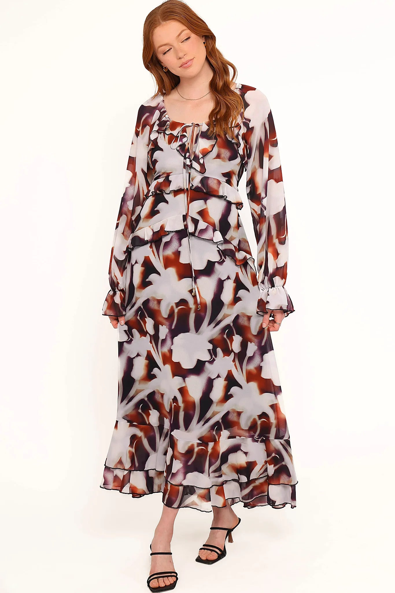 Kasey Maxi Dress - Blurred Floral