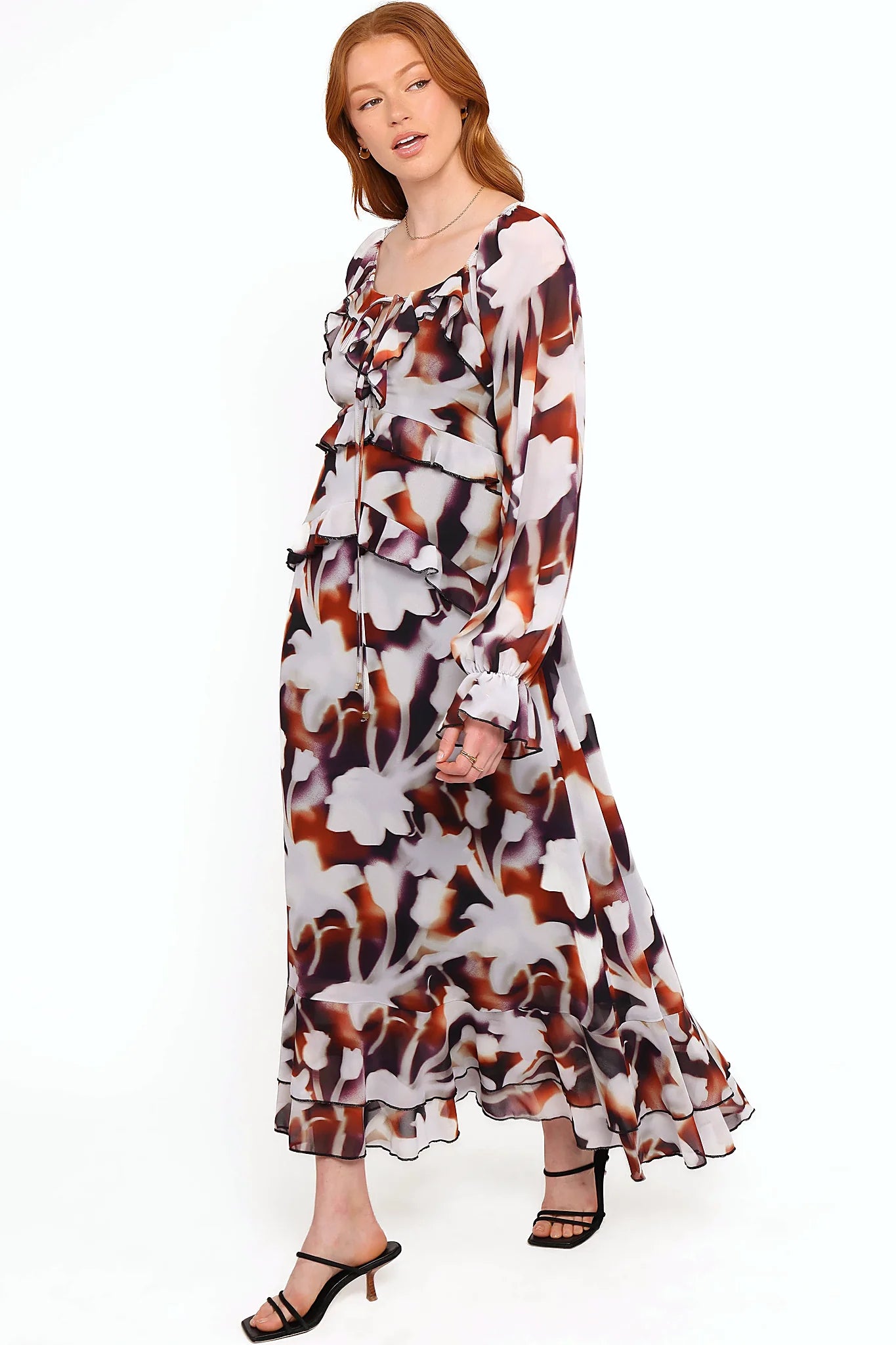Kasey Maxi Dress - Blurred Floral