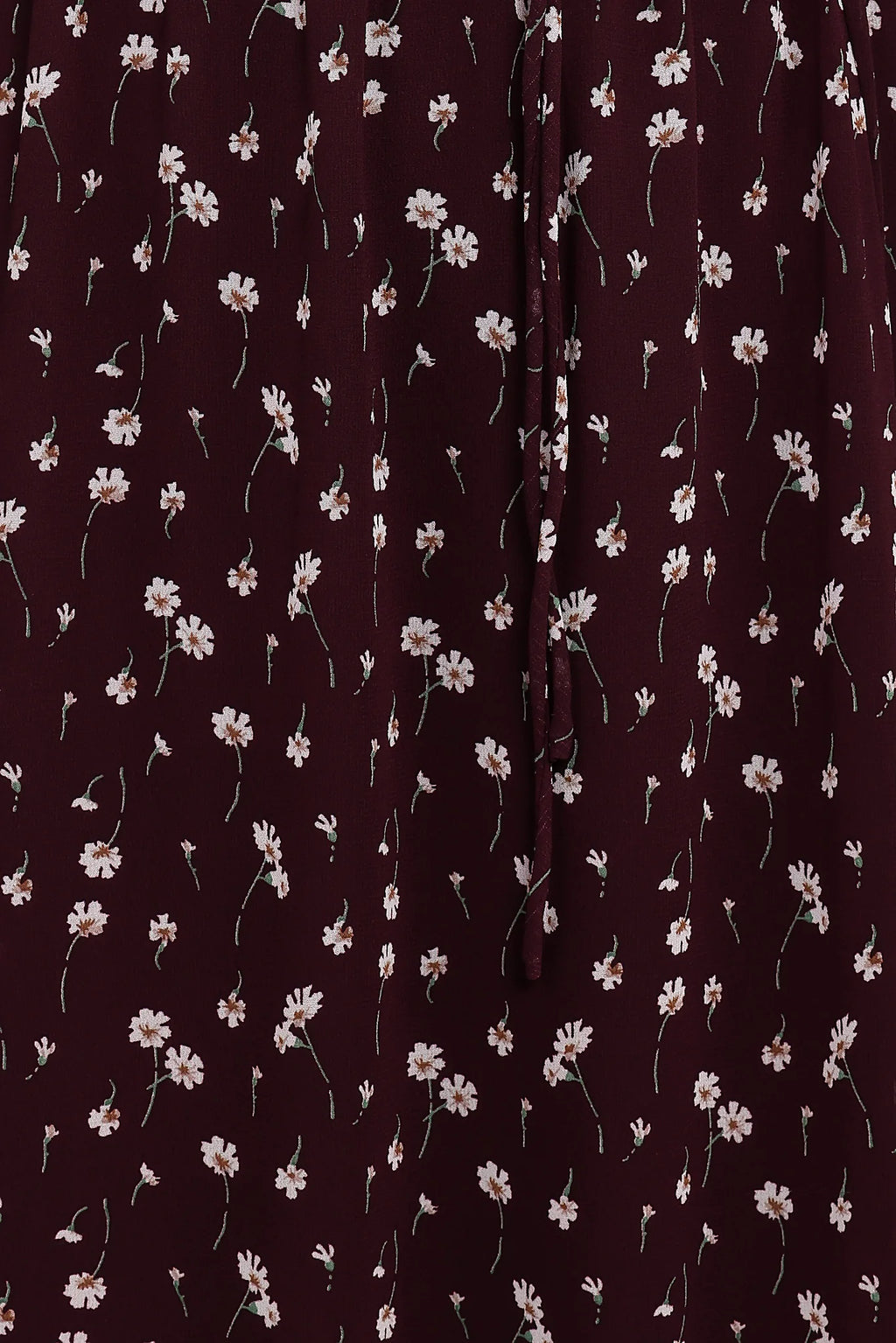 Keziah Long Sleeve Maxi Dress - Burgundy Floral