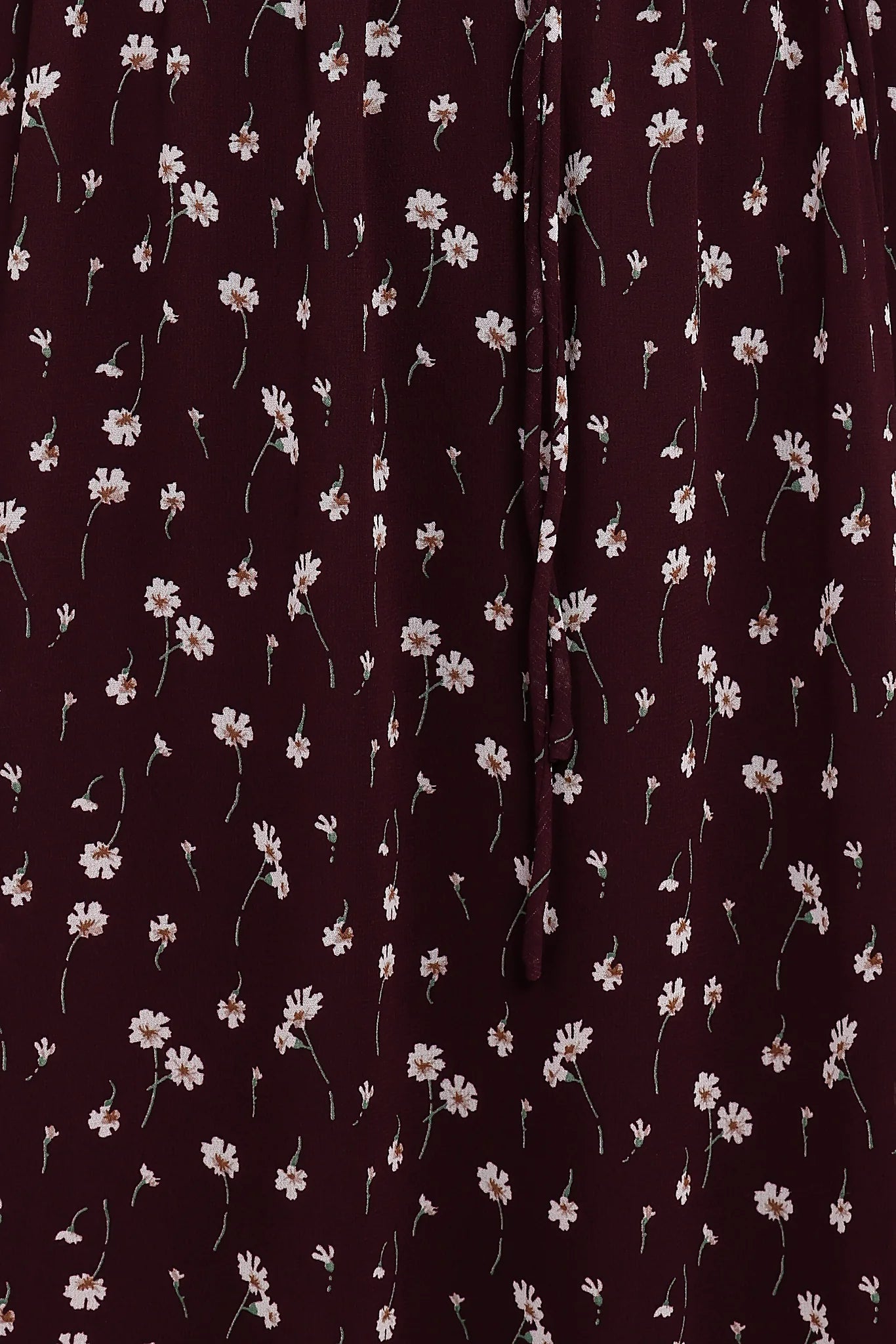 Keziah Long Sleeve Maxi Dress - Burgundy Floral