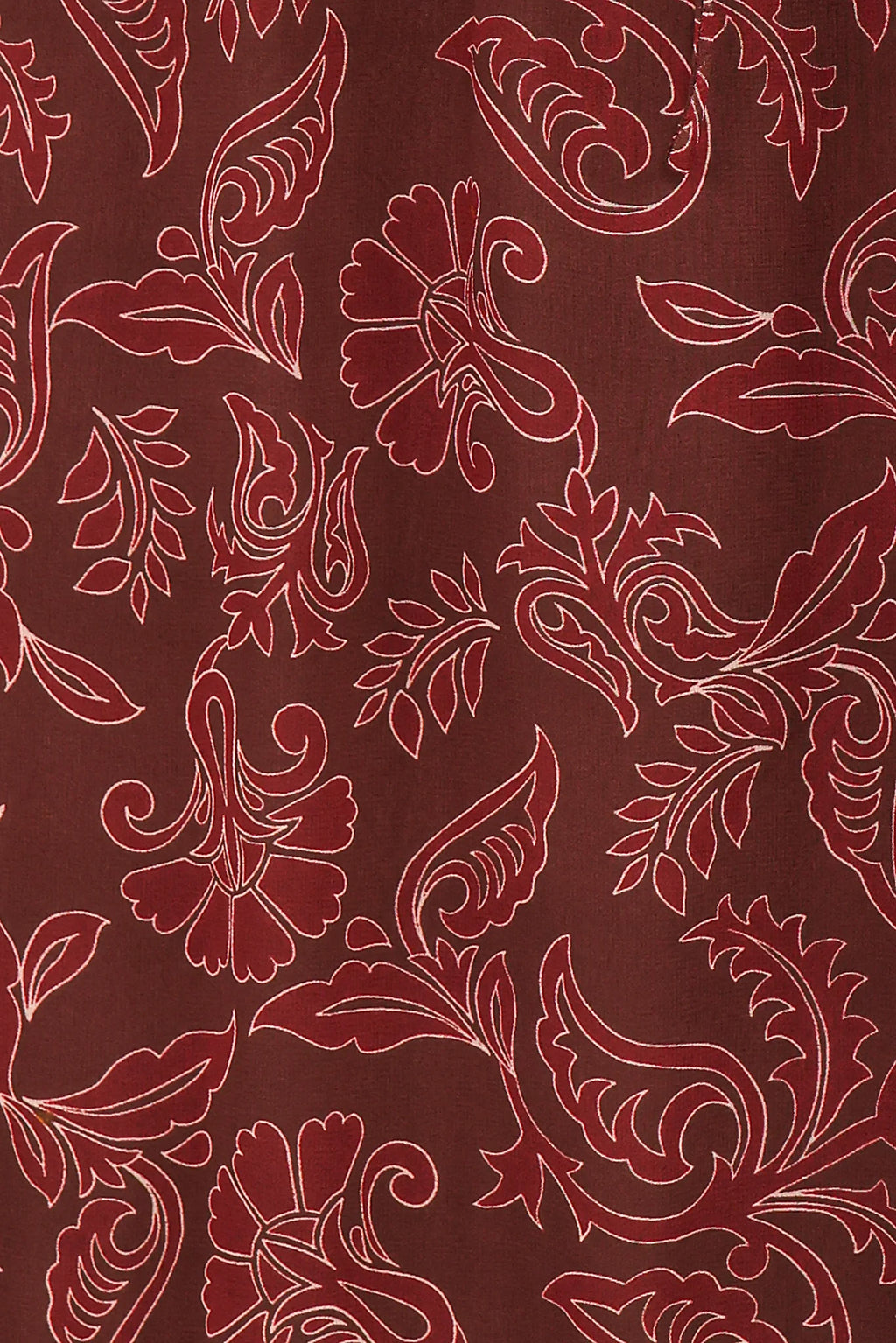 Keziah Long Sleeve Maxi Dress - Burgundy Paisley