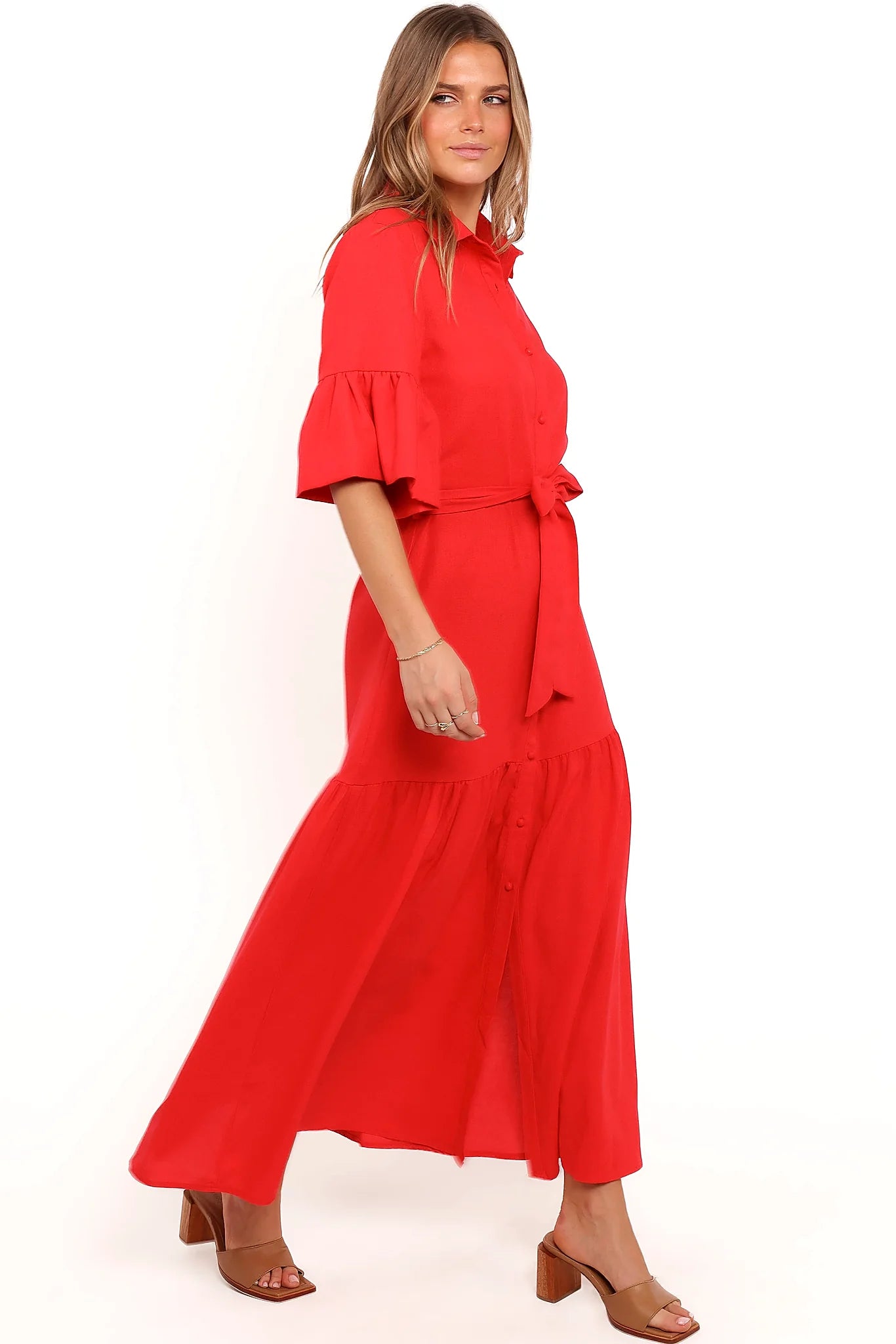 Kirrily Midi Dress - Red