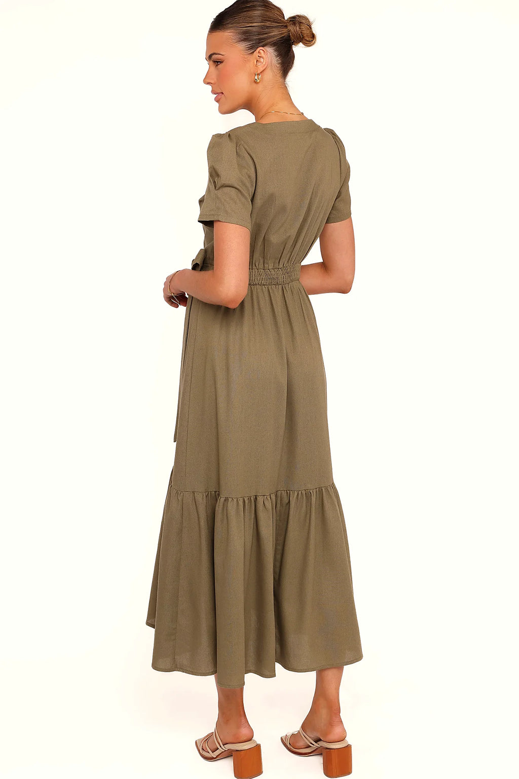 Leontine Midi Dress - Olive