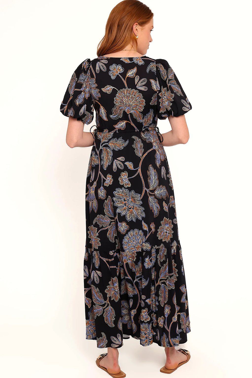 Loveen Maxi Dress - Black Floral