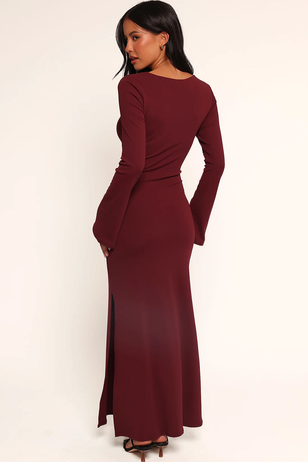 Nash Long Sleeve Dress - Deep Red