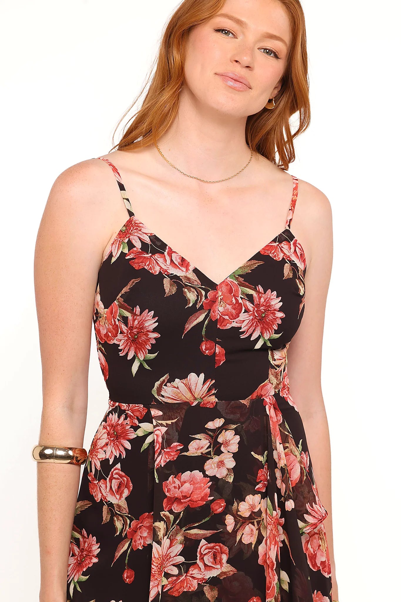 Naver Maxi Dress - Black Floral