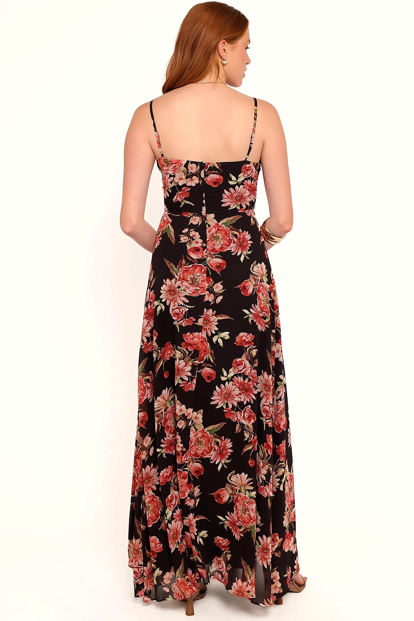 Naver Maxi Dress - Black Floral