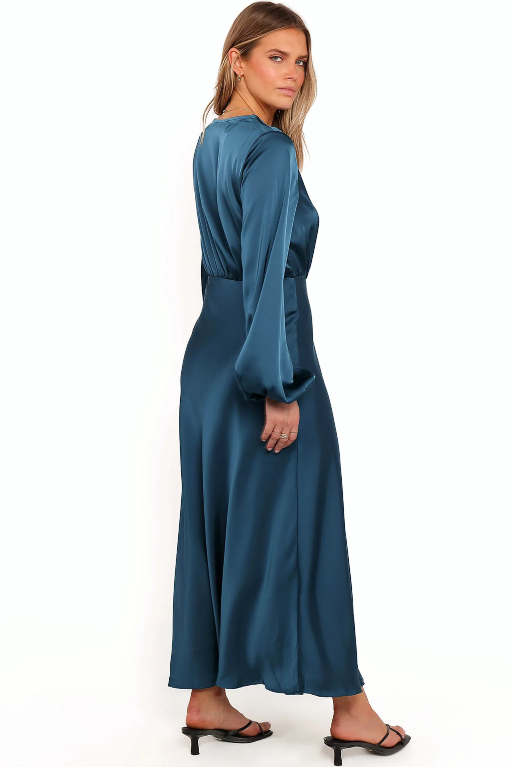 Remora Long Sleeve Midi Dress - Teal
