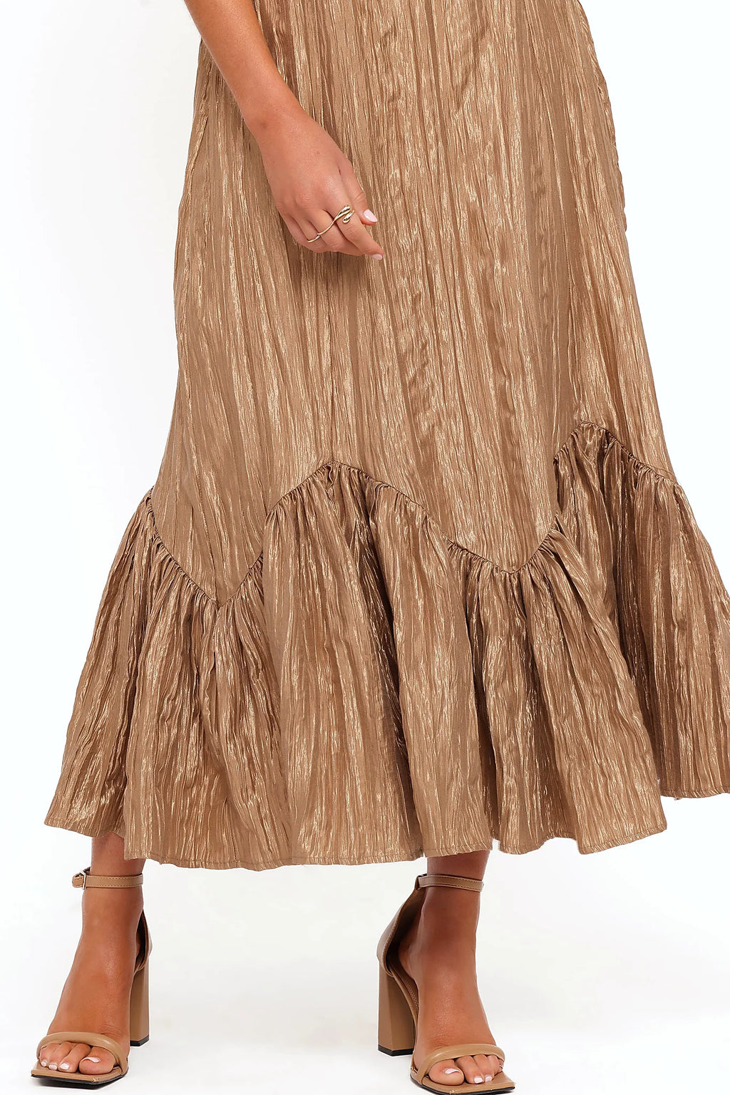 Romola Midi Dress - Bronze