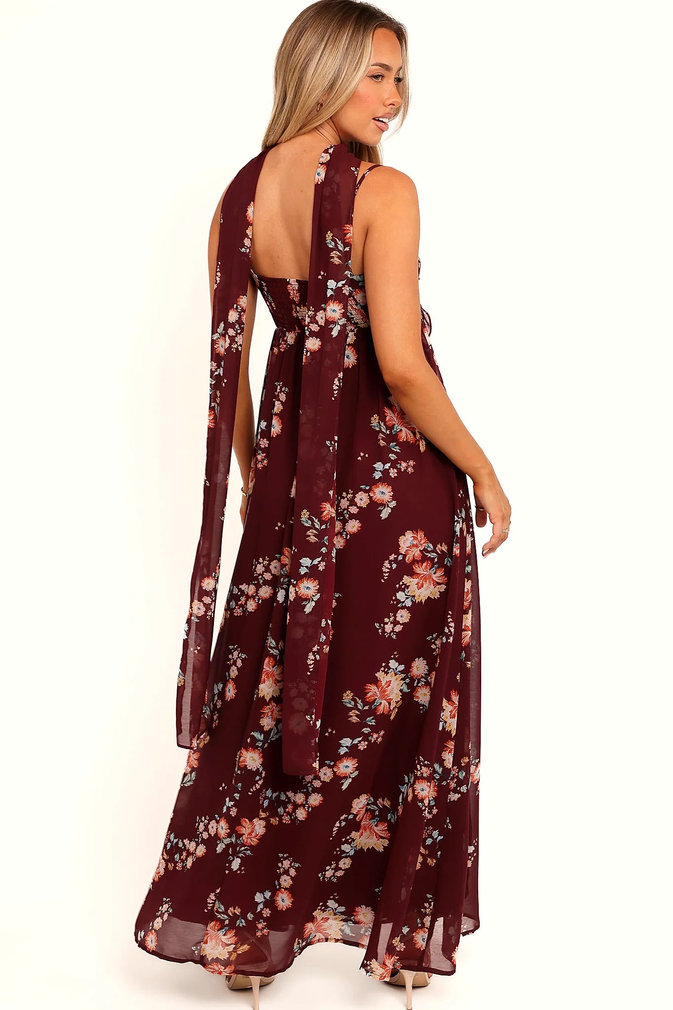 Tully Maxi Dress - Berry Floral