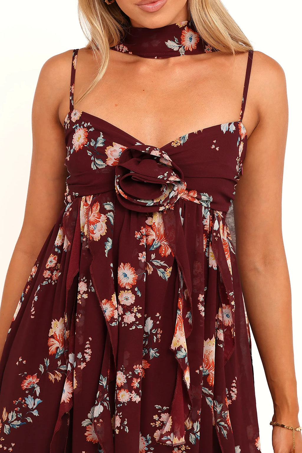 Tully Maxi Dress - Berry Floral