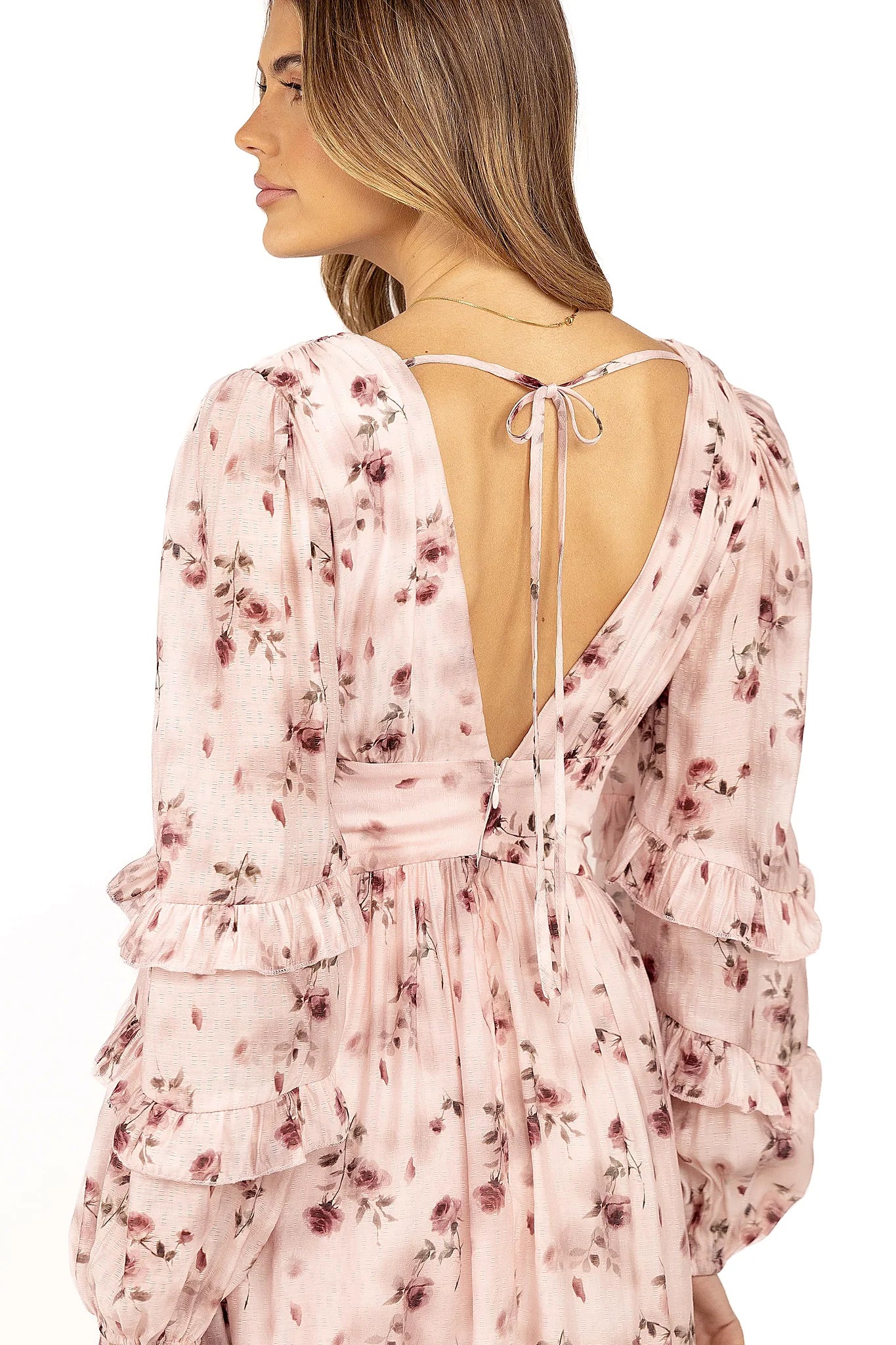 Vayla Maxi Dress - Pink Rose