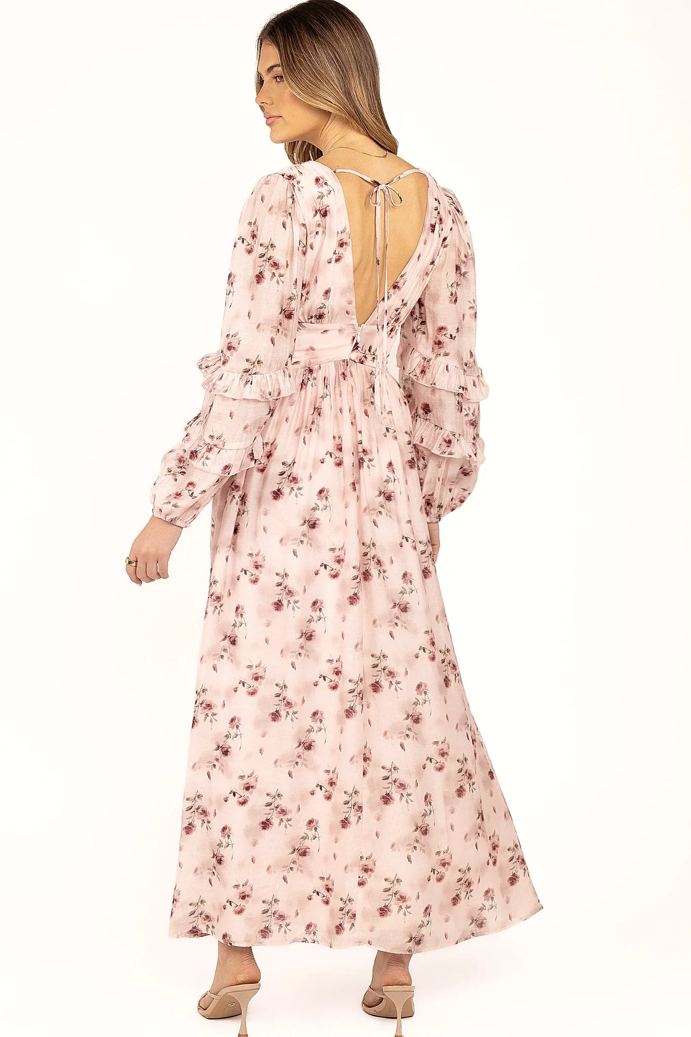 Vayla Maxi Dress - Pink Rose