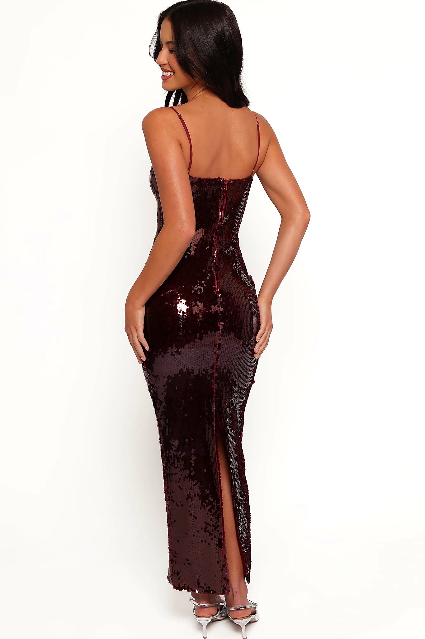 Vesina Maxi Dress - Burgundy
