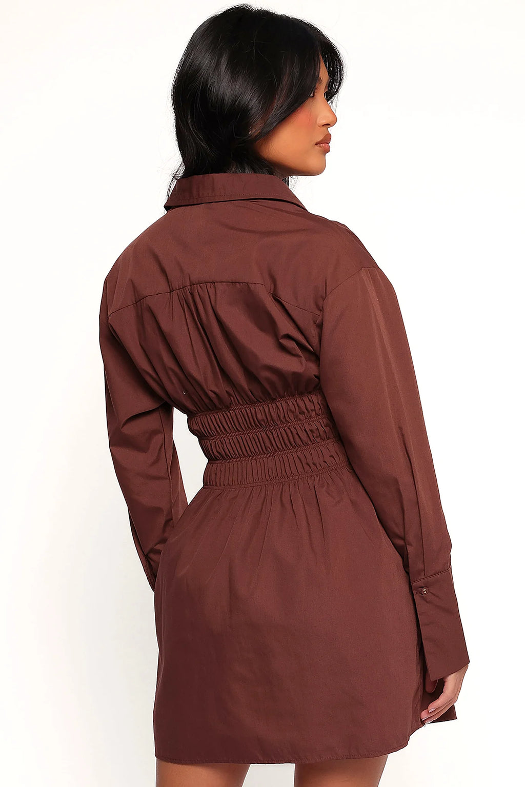 Wallace Mini Dress - Chocolate